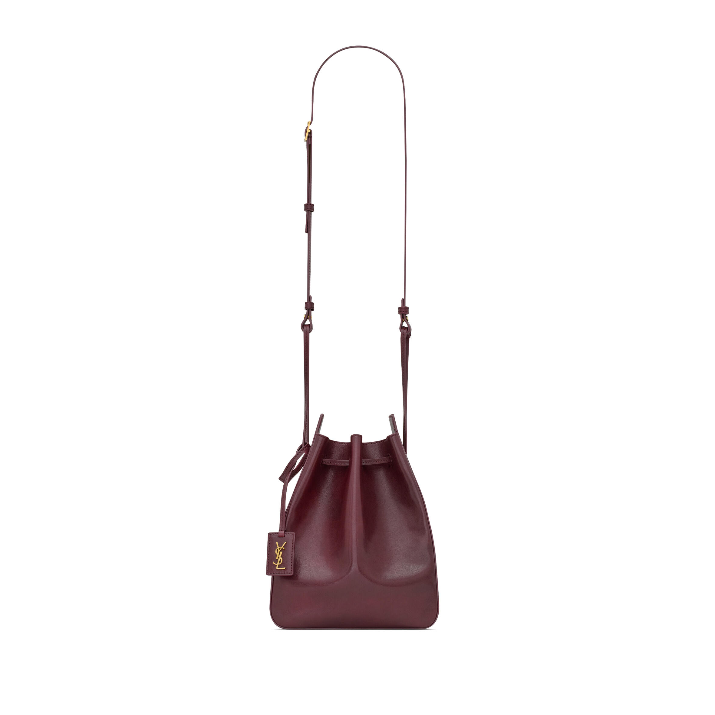YSL BUCKET BAG IN LEATHER 817386AADOO6195 (18*24*7cm)